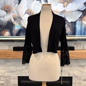 Calvin Klein quarter lace sleeve cardigan